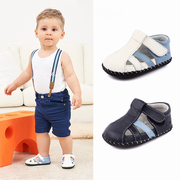 婴儿凉鞋芙瑞可学步鞋11个月软底男宝宝鞋子防掉夏季防滑真皮潮鞋