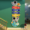 幼儿园墙面装饰贴环境创半成品布置材料教室文化楼梯走廊太空主题