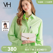 VH女包山茶花系列信封包时尚老花设计单肩包高级感链条斜挎包