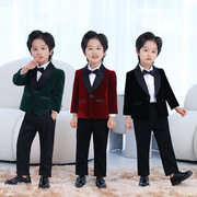 儿童西装韩版童装，春款外套男宝宝花童，周岁礼服帅气钢琴主持演出服