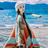 民族风披肩秋冬加厚保暖西藏云南青海旅游拍照外搭披风斗篷围巾女