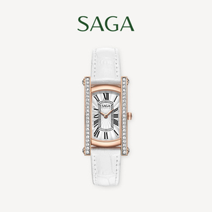 SAGA世家女士手表品牌腕表时装表经典简约防水石英ins小方表