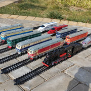 动车组高铁和谐号男孩儿童，玩具仿真电动轨道，蒸汽东风小火车头模型