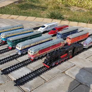 动车组高铁和谐号男孩，儿童玩具仿真电动轨道蒸汽东风小火车头模型
