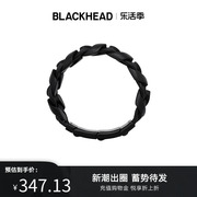 blackhead黑头牛皮绳麻花，手环复古风男士，新中式编织手链小众女生