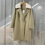 卓16015Z6813商场专卖2023冬时尚丽人女装韩版双面呢羊毛大衣外套