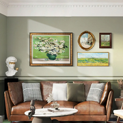 欧式客厅装饰画沙发背景墙壁画复古挂画卧室书房餐厅油画风景美式