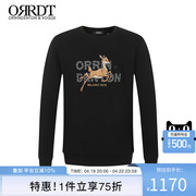 orrdt澳林丹顿经典小鹿，卫衣外套圆领时尚，潮流高级休闲保暖上衣