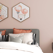 脏粉色墙纸卧室暗粉色黄粉色公主粉北欧风格淡粉纯色素色粉色壁纸