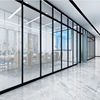双玻百叶办公室玻璃隔断卫生间，钢化玻璃隔断门铝合金，高隔断(高隔断)墙
