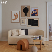 中古现代抽象艺术装饰画高级感小众组合墙画客厅沙发背景墙挂画