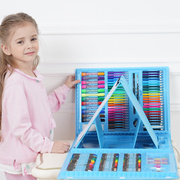 176PC绘画礼盒组合学习文具礼物美术用品绘画儿童画笔水彩笔套装