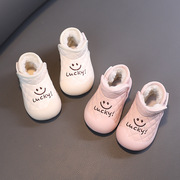 女宝宝鞋冬季棉鞋婴儿学步鞋0-1岁小童公主棉鞋女童短靴2