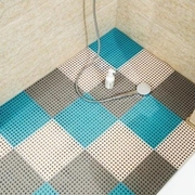 浴室垫剪裁加长裁剪淋浴防滑垫，拼接简约镂空地垫，淋浴房网格卫生间