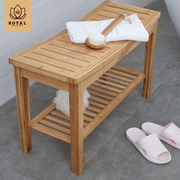 换鞋凳竹木加长楠竹浴室凳子，置物凳洗澡凳子防滑加厚卫生间长凳