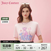 Juicy Couture橘滋打底衫女2024内搭上衣短袖印绣花女士T恤