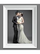 欧式创意白色画框实木相框挂墙 16 20 24 30寸婚纱照影楼相框