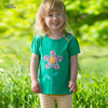女童t恤夏季中小童儿童田园，风可爱百搭纯棉花朵短袖打底上衣