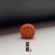 保山南红玛瑙满色满肉柿子红精修扎吉拉姆背云顶珠隔珠手串配饰