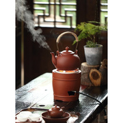 红泥炭炉煮水茶炉烧茶炉风炉，潮州功夫茶老式耐火碳炉电炉o丝小茶