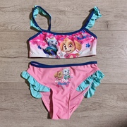 欧洲迪士尼女童泳装连体，比基尼分体美人鱼汪汪队，米妮泳衣8岁