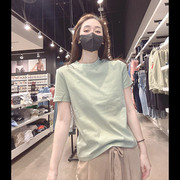 CK Calvin Klein女士新款圆领纯棉舒适时尚休闲刺绣短袖T恤CW377