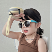 时尚儿童墨镜折叠太阳镜男童女宝宝眼镜夏季防紫外线遮阳防晒镜潮