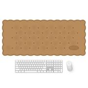 个性饼干鼠标垫书桌垫笔记本，电脑键盘家用防水防滑垫定制办公桌垫
