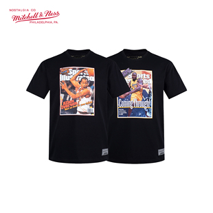 mitchell&ness《体育画报》联名艾弗森哈达威加内特圆领短袖t恤男