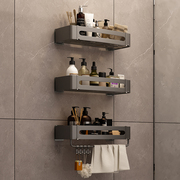 免打孔卫生间浴室置物架厨房碗碟多功能收纳架墙上挂壁式收纳架子