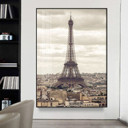 法国巴黎艾菲尔铁塔挂画风景客厅沙发背景壁画入户走廊过道装饰画