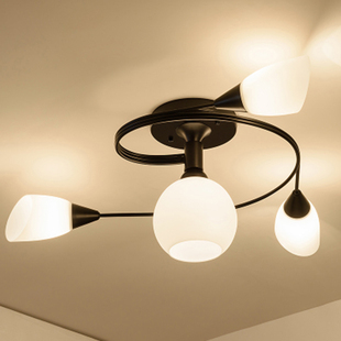 北欧卧室灯饰客厅餐厅主卧室灯，大气创意简约现代家用美式吸顶灯具