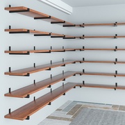 墙上置物架壁挂一字实木隔板层板，支架书架墙上悬空搁板固定支撑架