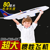 玩具飞机超大电动80厘米灯光，音乐带轮子，惯性航空客机模型儿童航模