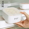 日本进口保鲜盒塑料，密封盒食品级冰箱收纳冷藏盒微波炉饭盒便当盒