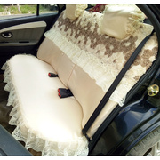 汽车座套全包布艺蕾丝可爱四季通用汽车头枕蕾丝，座套全包围颈枕