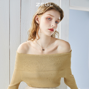 ZEGL设计师玫瑰金法式项链女秋冬季轻奢小众高级感搭配毛衣锁骨链
