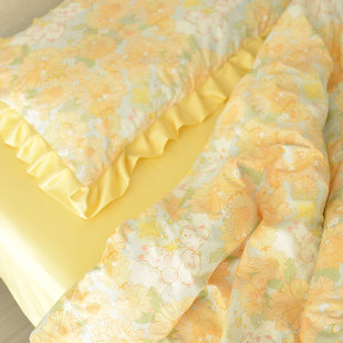 床上用品四件套床单被罩床笠枕套，宽幅加宽纯棉，布料菊星高照