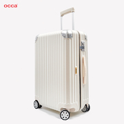 OCCA/鸥卡 纯PC拉链箱 静音万向轮女旅行拉杆箱行李箱 超轻登机箱