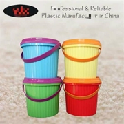 洗衣粉桶空桶密封罐收纳盒圆形塑料桶带盖透明洗衣粉桶带勺