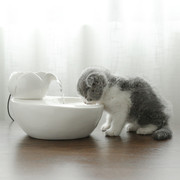 猫咪流动饮水机自动循环多功能宠物狗用品陶瓷智能饮水器静音立式