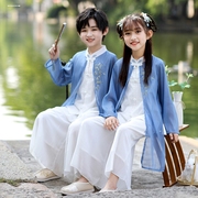女童汉服2023夏季儿童唐装古装，衣服中国风，童装男童六一古风演出服