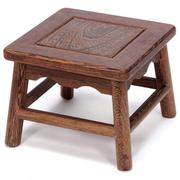 中式仿古实木小凳子板凳家具鸡翅木小方凳矮凳餐凳椅子儿童换鞋凳