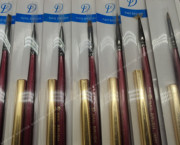 日式红杆光疗笔扇形笔，平头笔万能笔，彩绘雕花笔拉线笔美甲工具