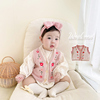 韩版婴儿秋装马甲女宝宝，超洋气森系风，针织背心开衫春秋天毛衣外套
