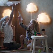 IKEA宜家邬普里斯壁灯白云儿童房壁灯装饰灯照明夜灯不刺眼环境灯