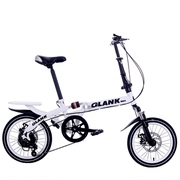 双减震碟刹变速16寸20寸折叠自行车成人儿童，小学生男女式便携单车