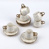 yalong北欧咖啡杯碟套装陶瓷水杯，马克下午茶复古杯碟礼物家用茶杯