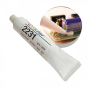 Caster白色高导热有机硅胶单组份弹性密封胶粘剂绝缘粘接胶2231白