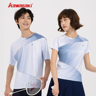 2024川崎羽毛球服上衣男女款星河系列速干透气运动服网球服情侣装